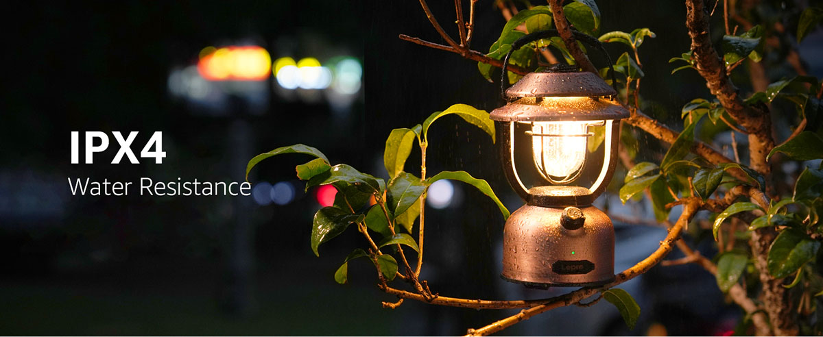 water resistant retro led camping lantern